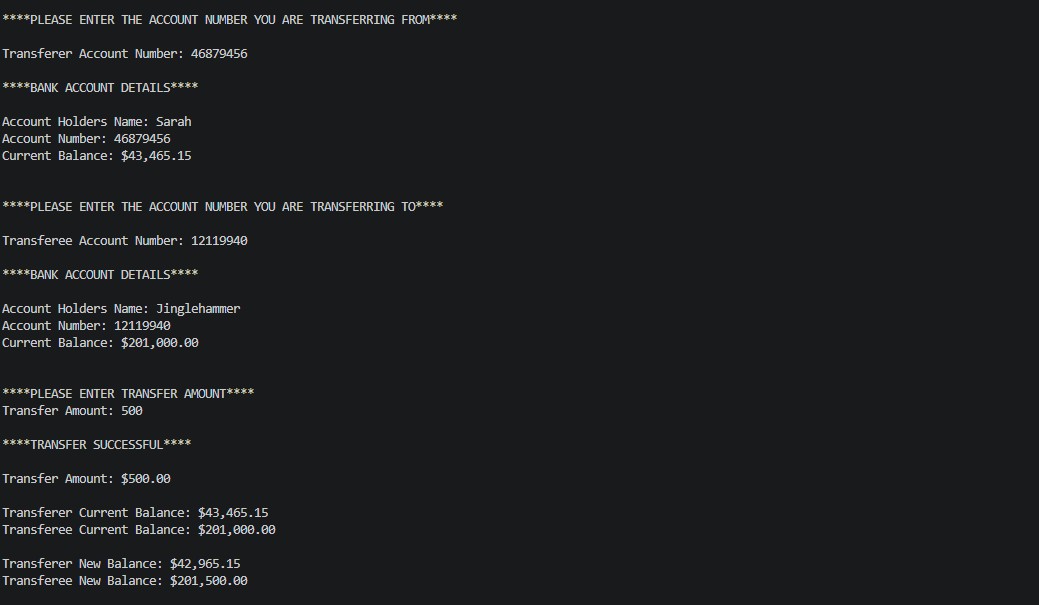 Banking App: Transfer Funds